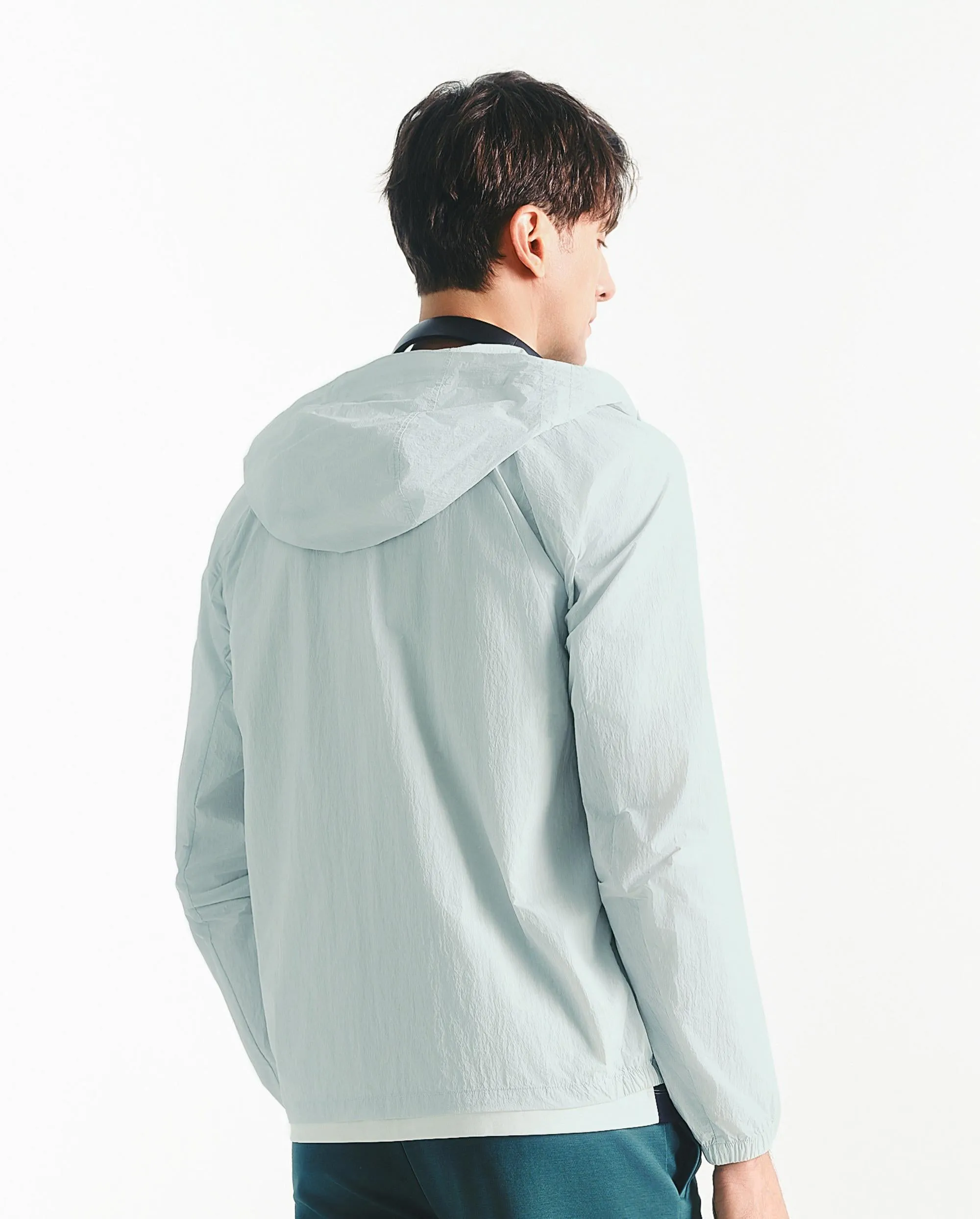 1011556-077 | HOODED JACKET 'TENNIS CLUB' | GREY