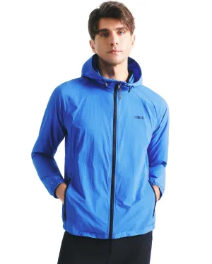1011556-428 | HOODED JACKET 'TENNIS CLUB' | BLUE