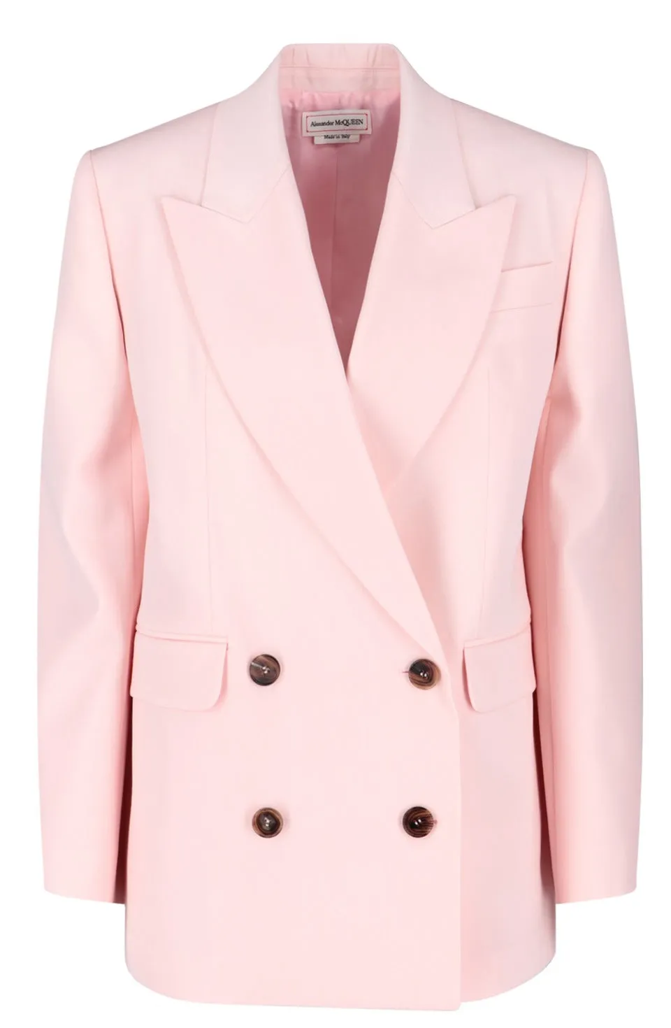 Alexander McQueen Double Breasted Long Sleeved Blazer
