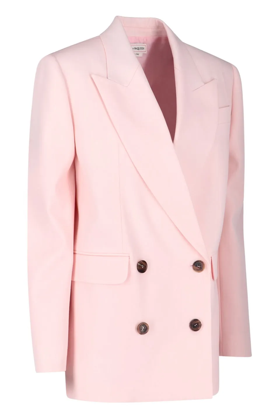 Alexander McQueen Double Breasted Long Sleeved Blazer