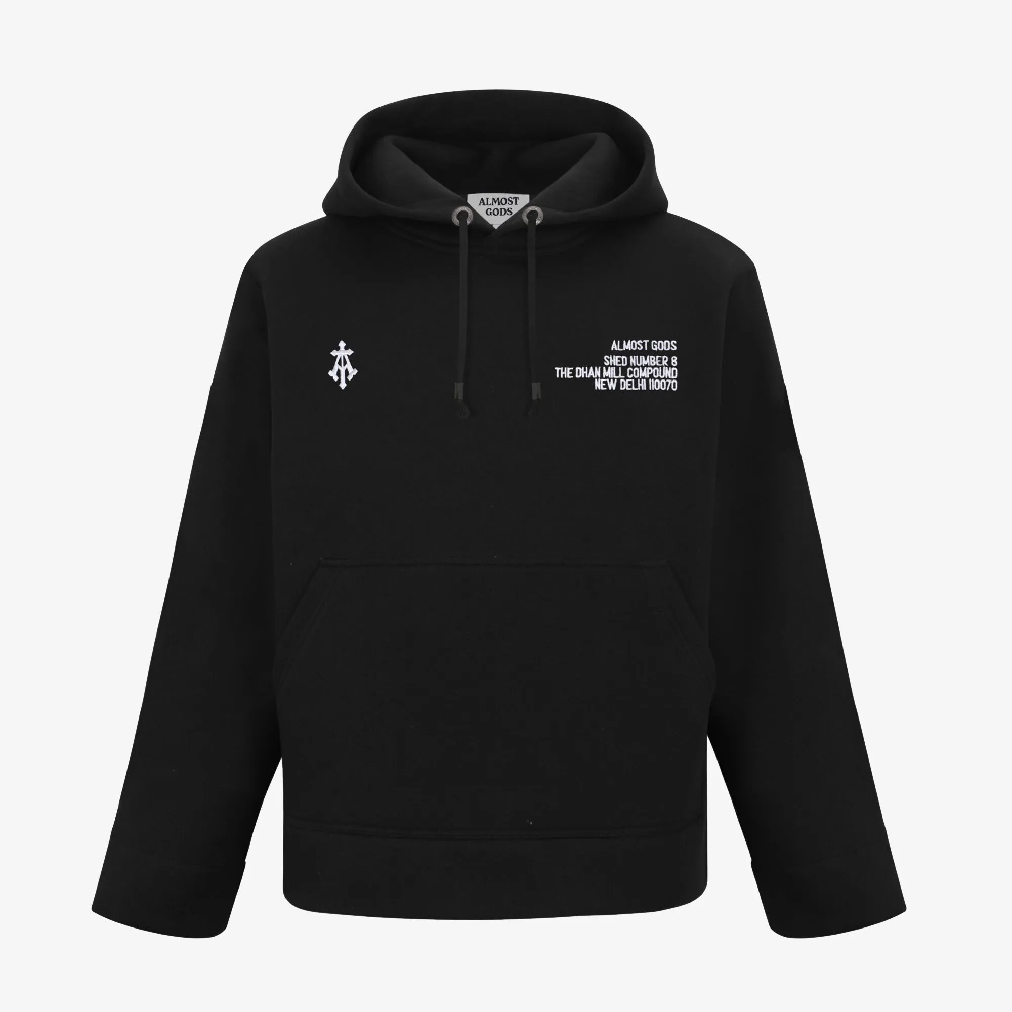 ALMOST GODS | FLAGSHIP HOODIE { BLACK