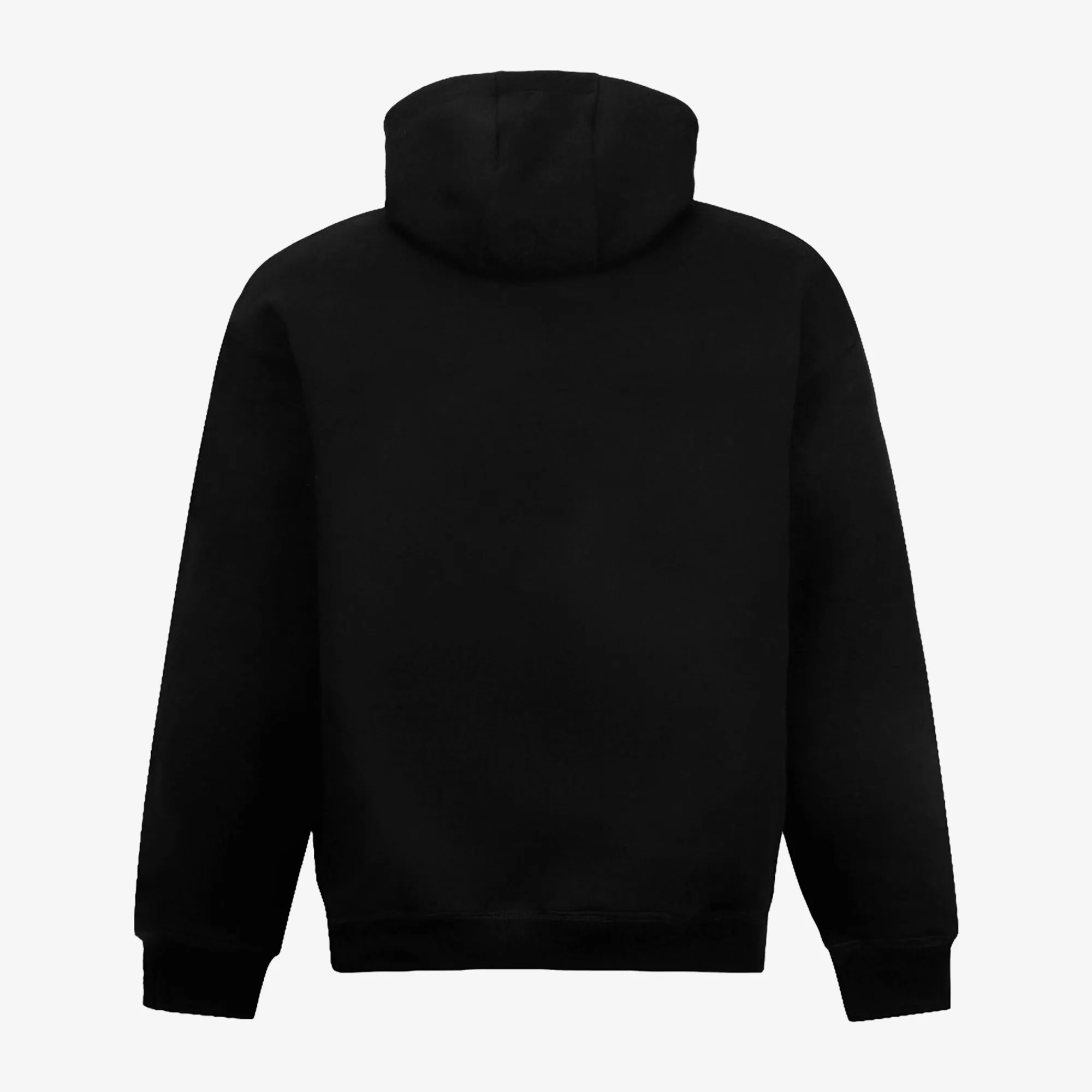 ALMOST GODS | HAND EMBROIDERED KARDANA LOGO HOODIE { BLACK