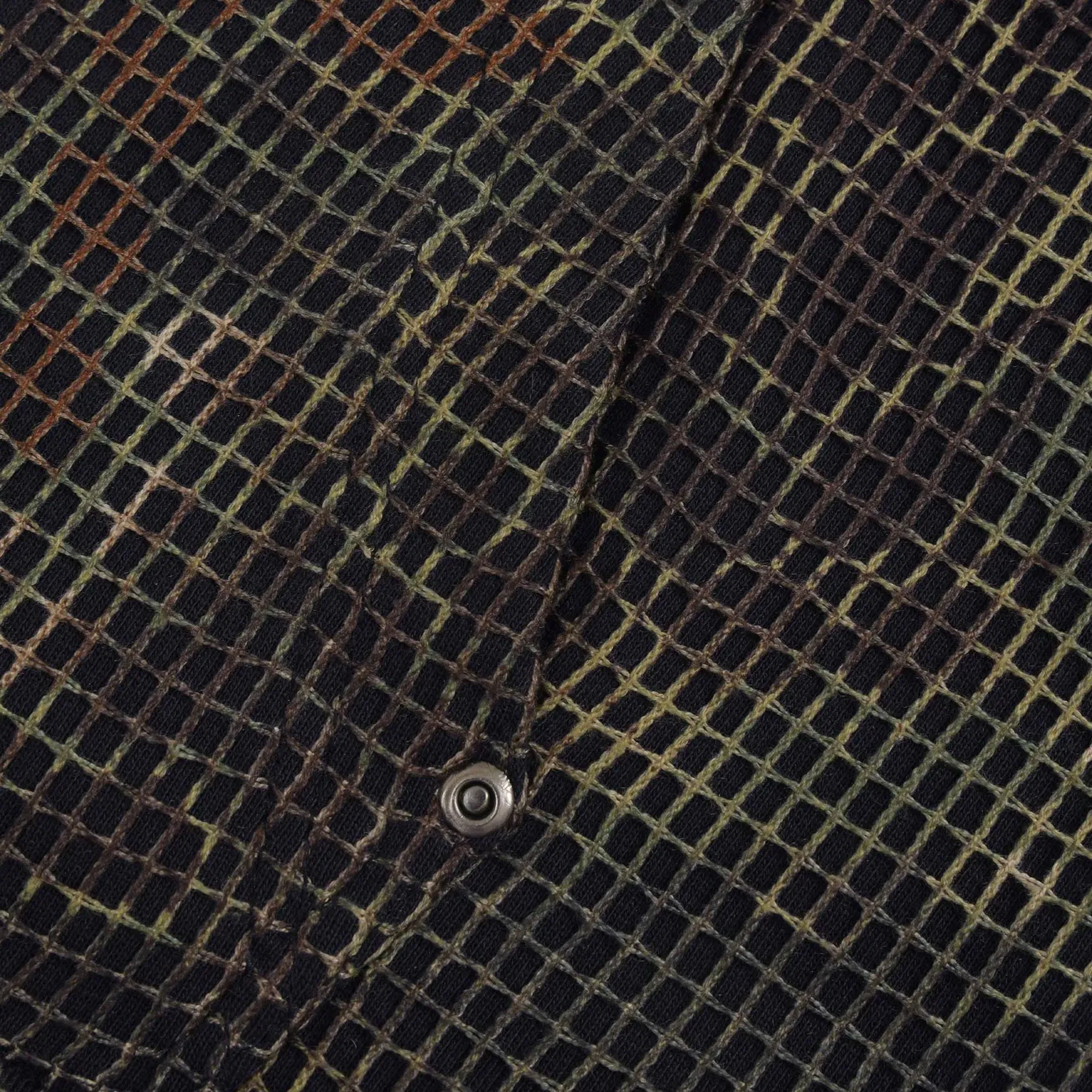 ALMOST GODS | MANDRAKE CAMO NET ZIP HOODIE { BROWN