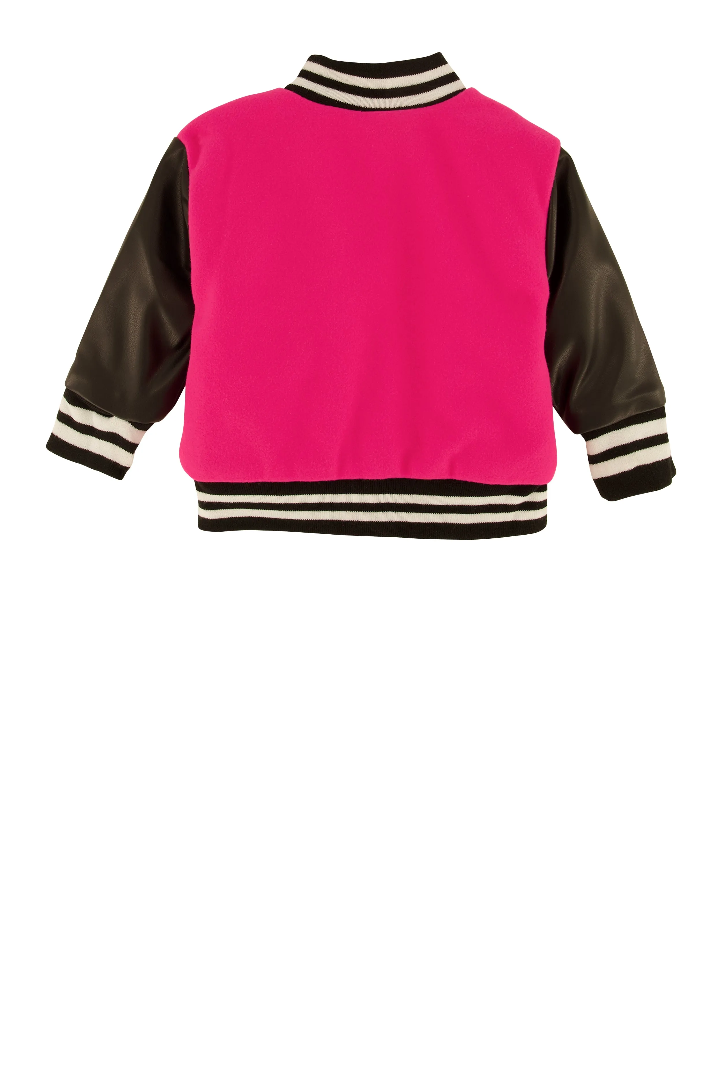 Baby Girls 0-9M Winner Chenille Graphic Color Block Varsity Jacket