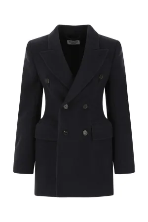 Balenciaga Hourglass Double-Breasted Long-Sleeved Blazer