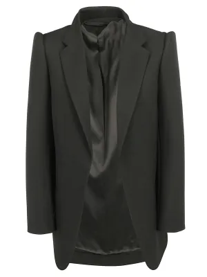 Balenciaga Structured Shoulder Tailored Blazer