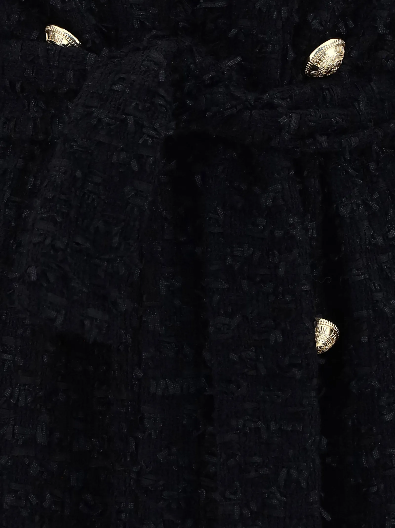 Balmain Double Breasted Tweed Blazer