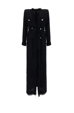 Balmain Double Breasted Tweed Blazer