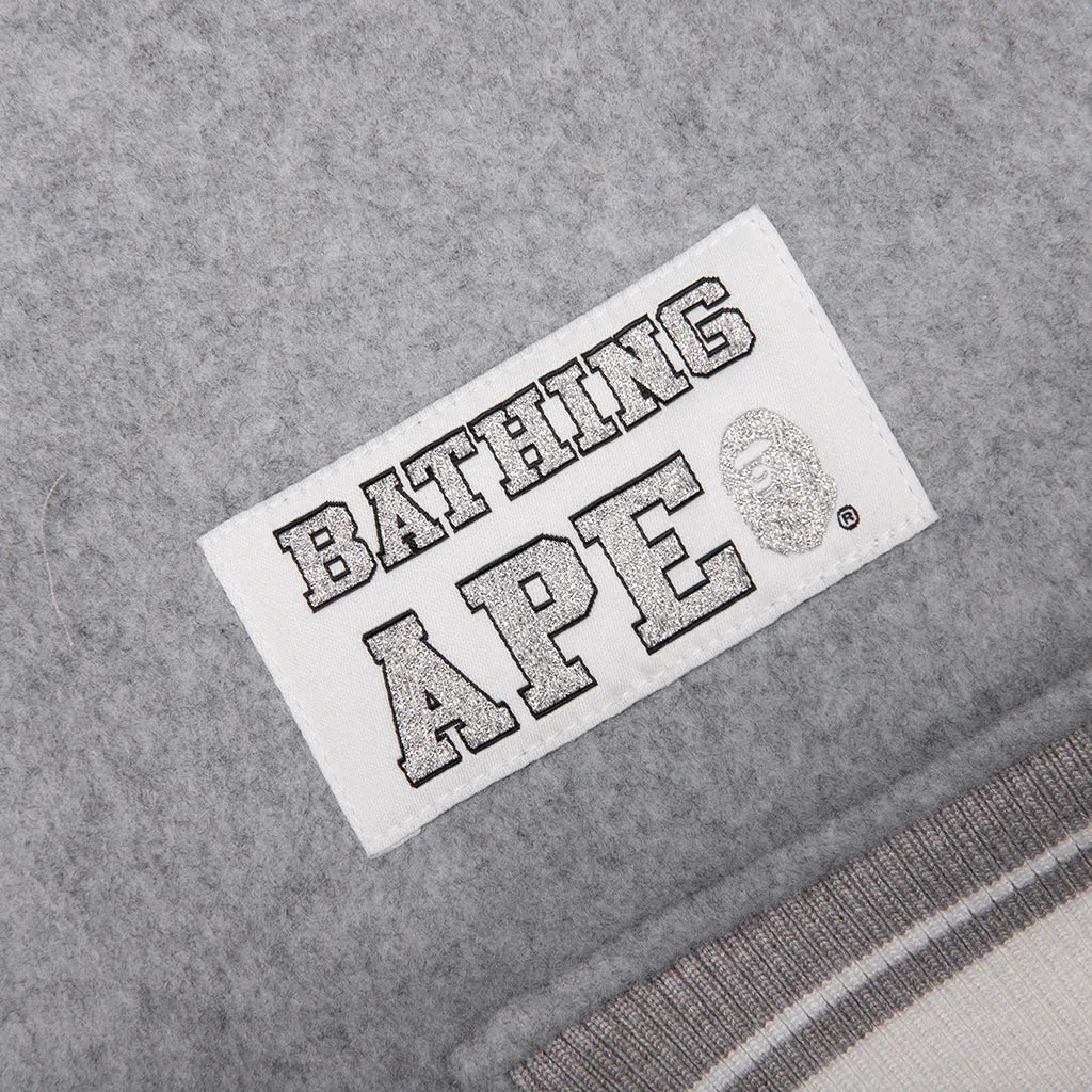 Bape Varsity Jacket - Grey