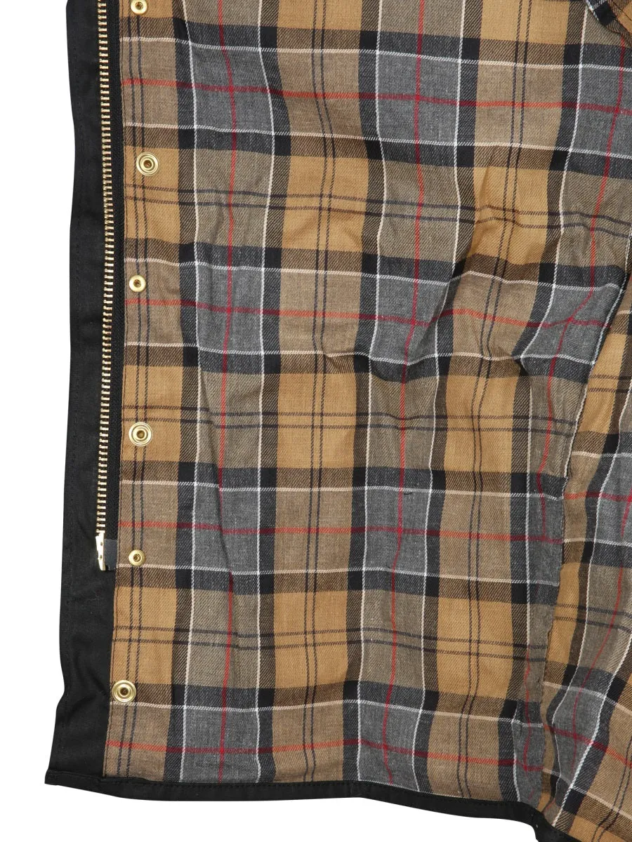 Barbour Logo Embroidered Belted Jacket