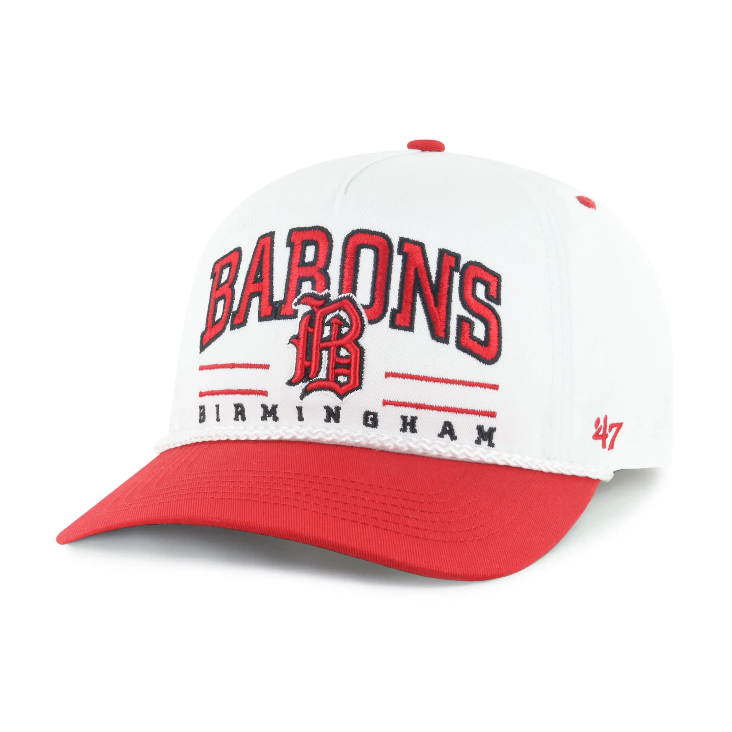 BIRMINGHAM BARONS ROSCOE ROPE TWO TONE '47 HITCH