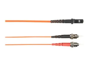 Black Box - Patch cable - ST multi-mode (M) to MT-RJ multi-mode (M) - 10 m - fiber optic - 50 / 125 micron - orange FOCMR50-010M-STMT-OR