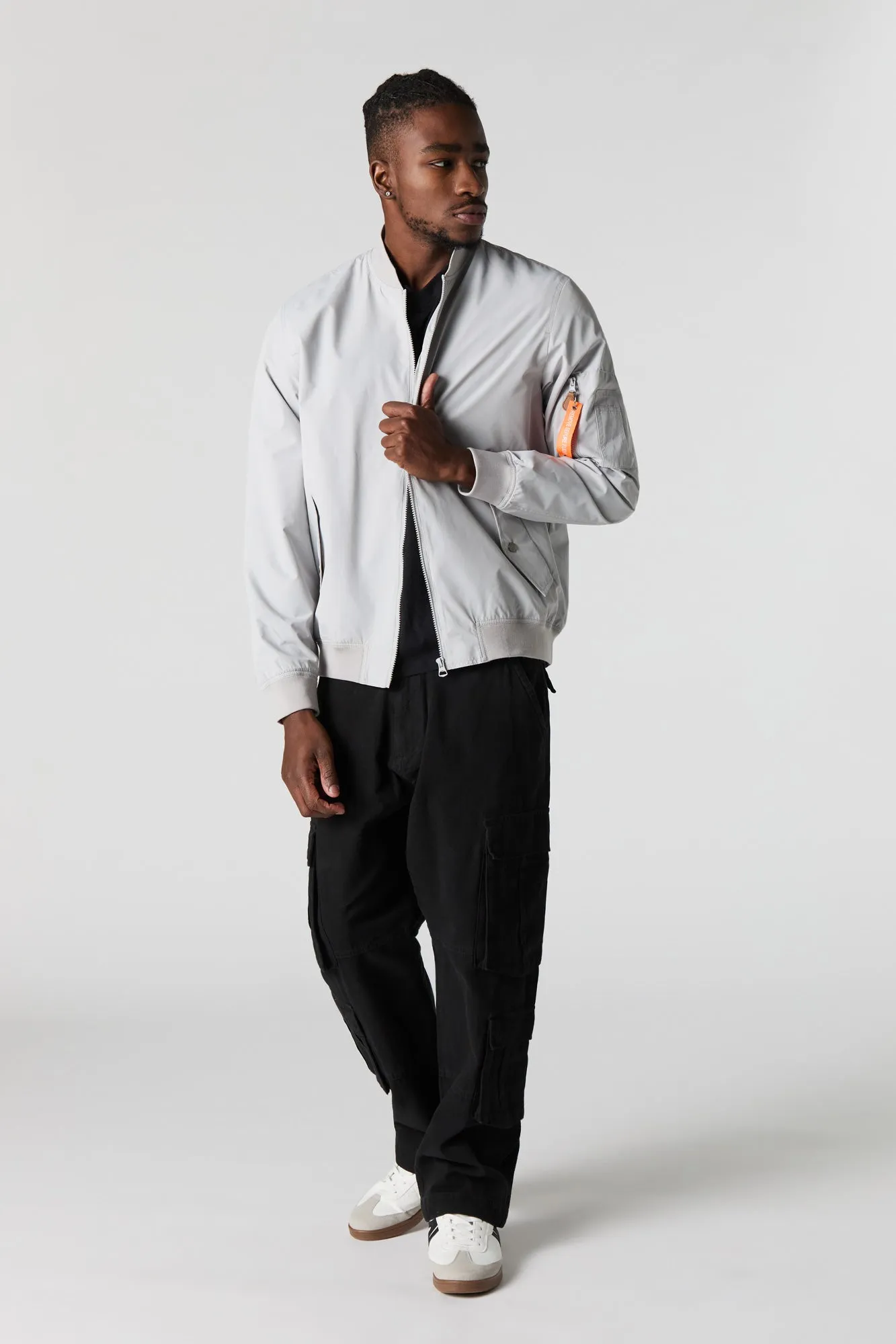 Blouson aviateur en nylon