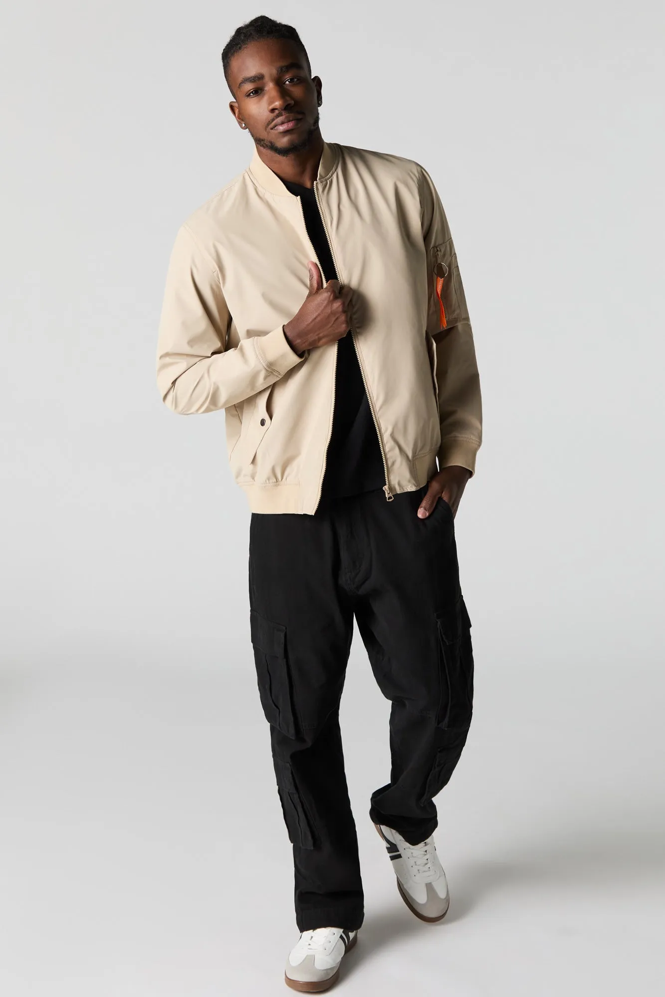 Blouson aviateur en nylon