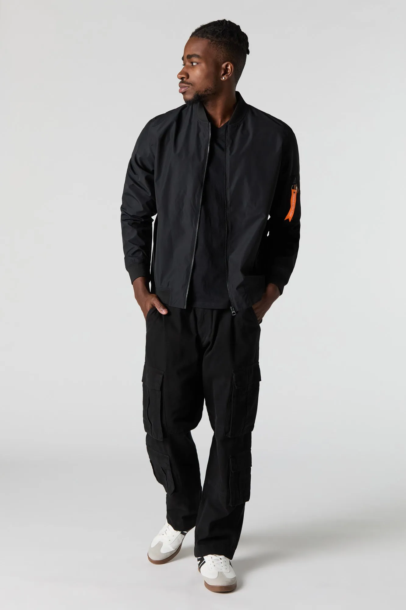 Blouson aviateur en nylon
