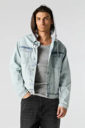 Blouson à capuchon en denim