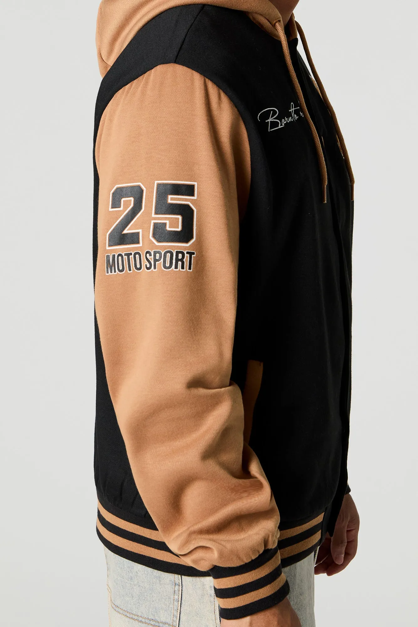 Blouson collégien à broderie en chenille Race Team
