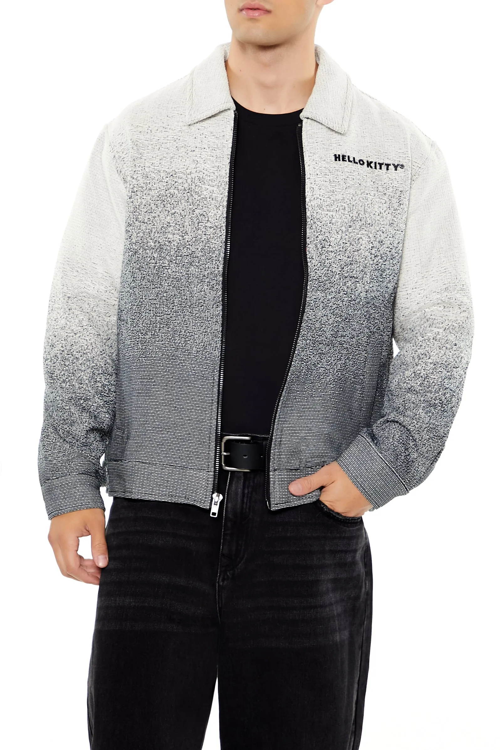 Blouson à imprimé Hello Kitty gradué avec fermeture à glissière