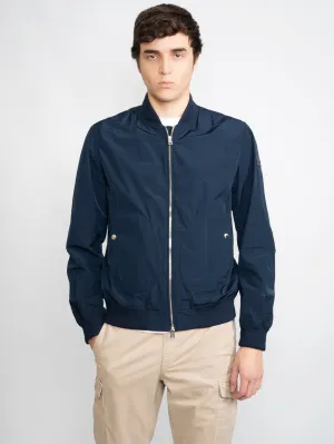 Bomber in Blue Fabric