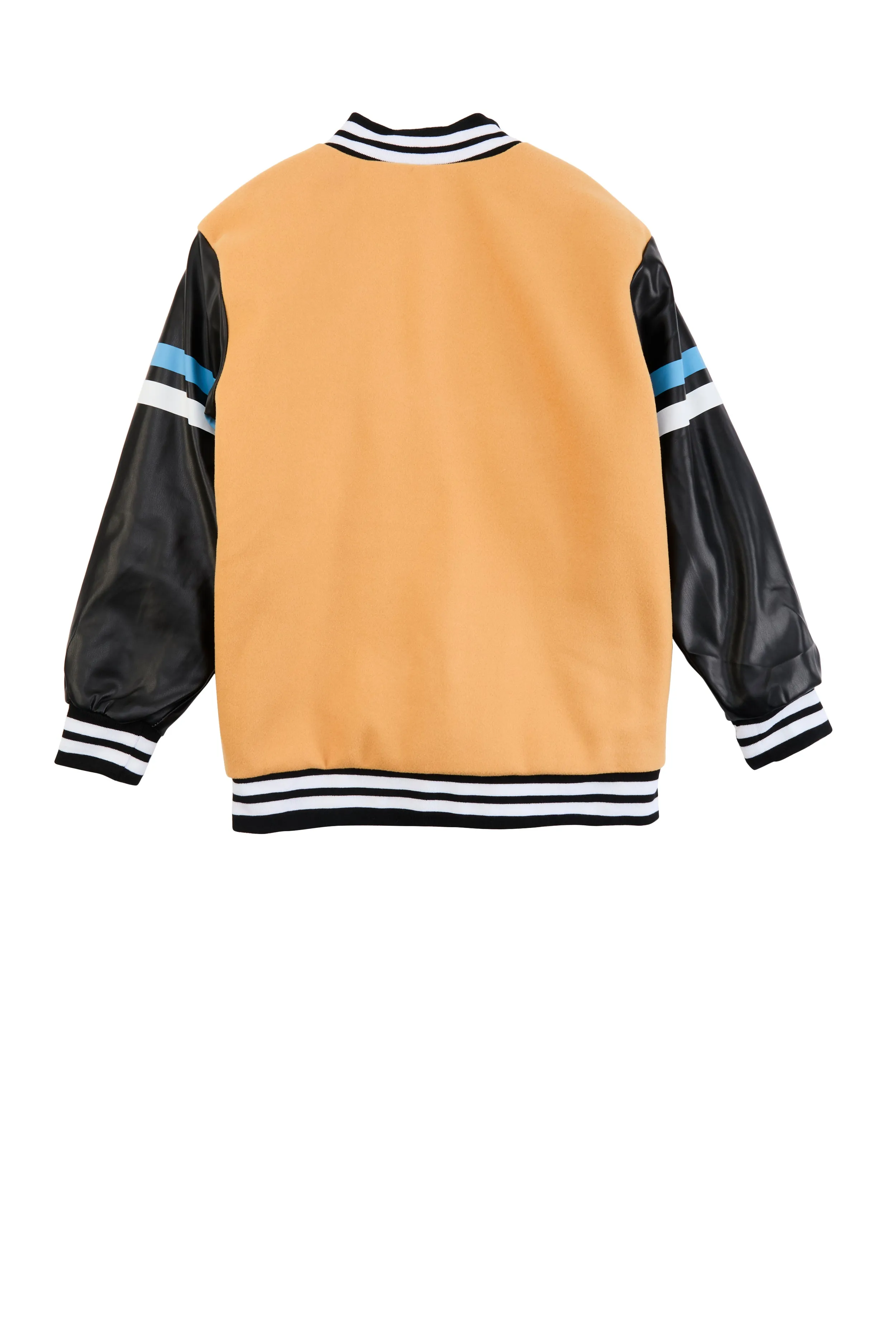 Boys Graphic Chenille Patch Varsity Jacket