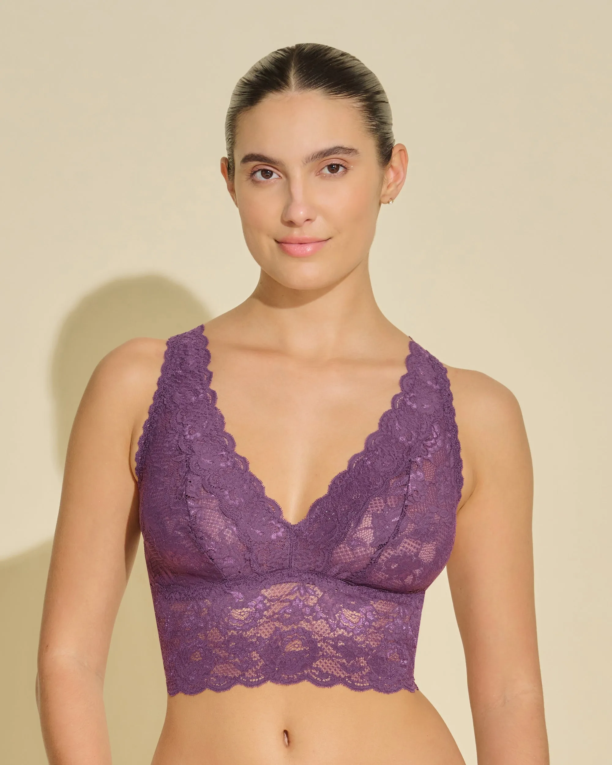 Brassière Décolleté Plongeant Longline