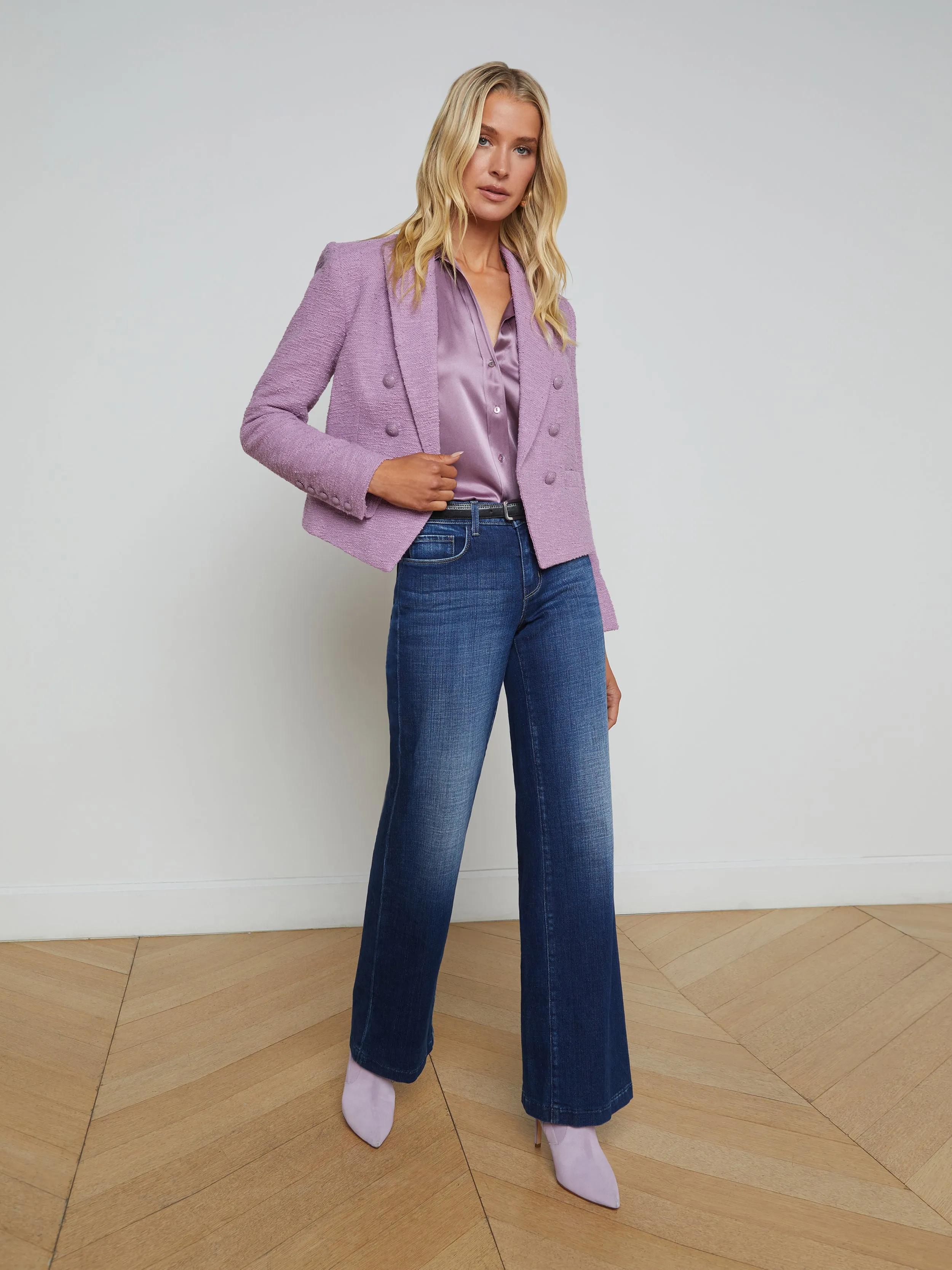Brooke Open-Front Blazer