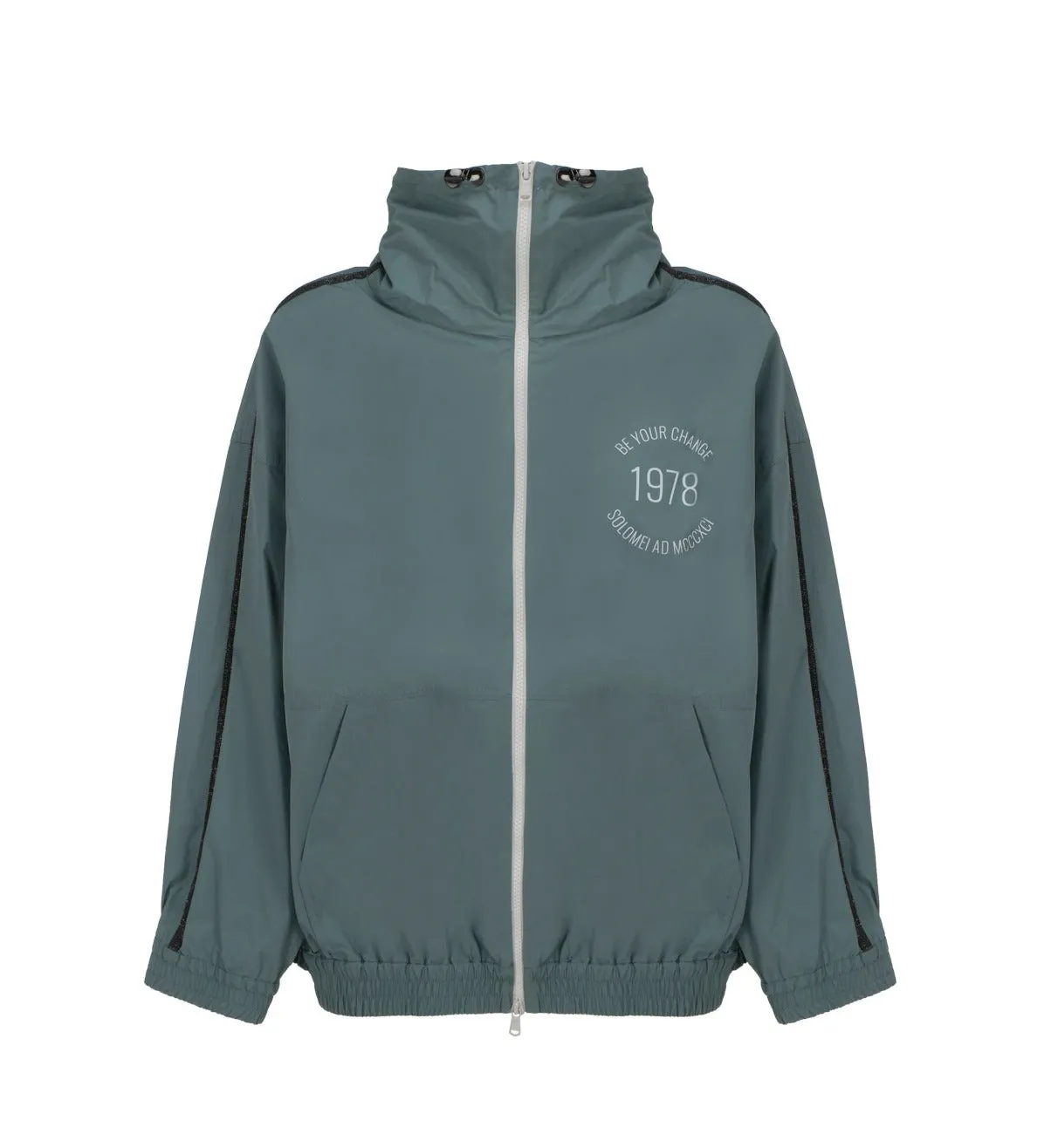 Brunello Cucinelli Logo Printed Zip-Up Jacket