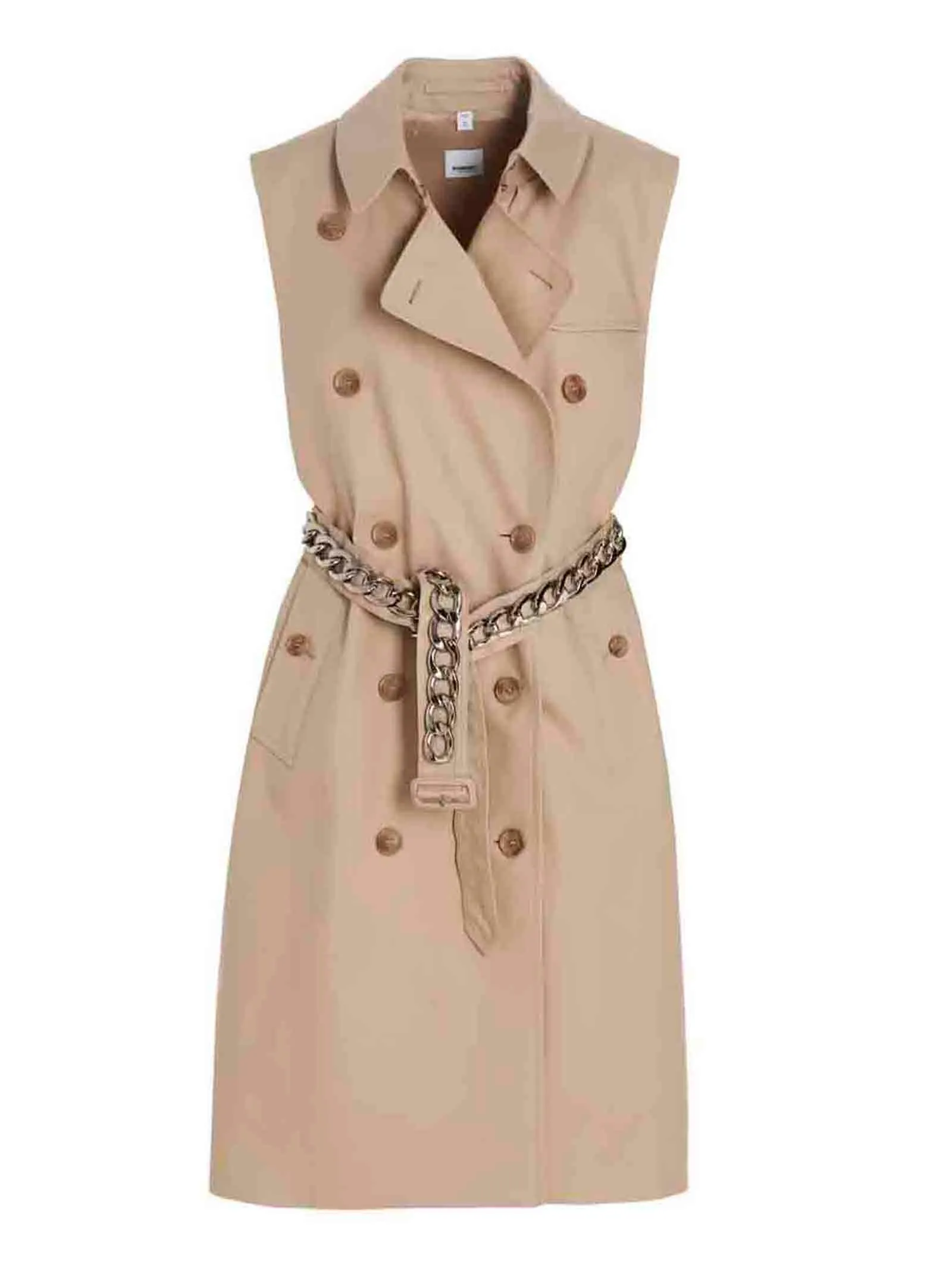 Burberry Belted Double-Breasted Gilet