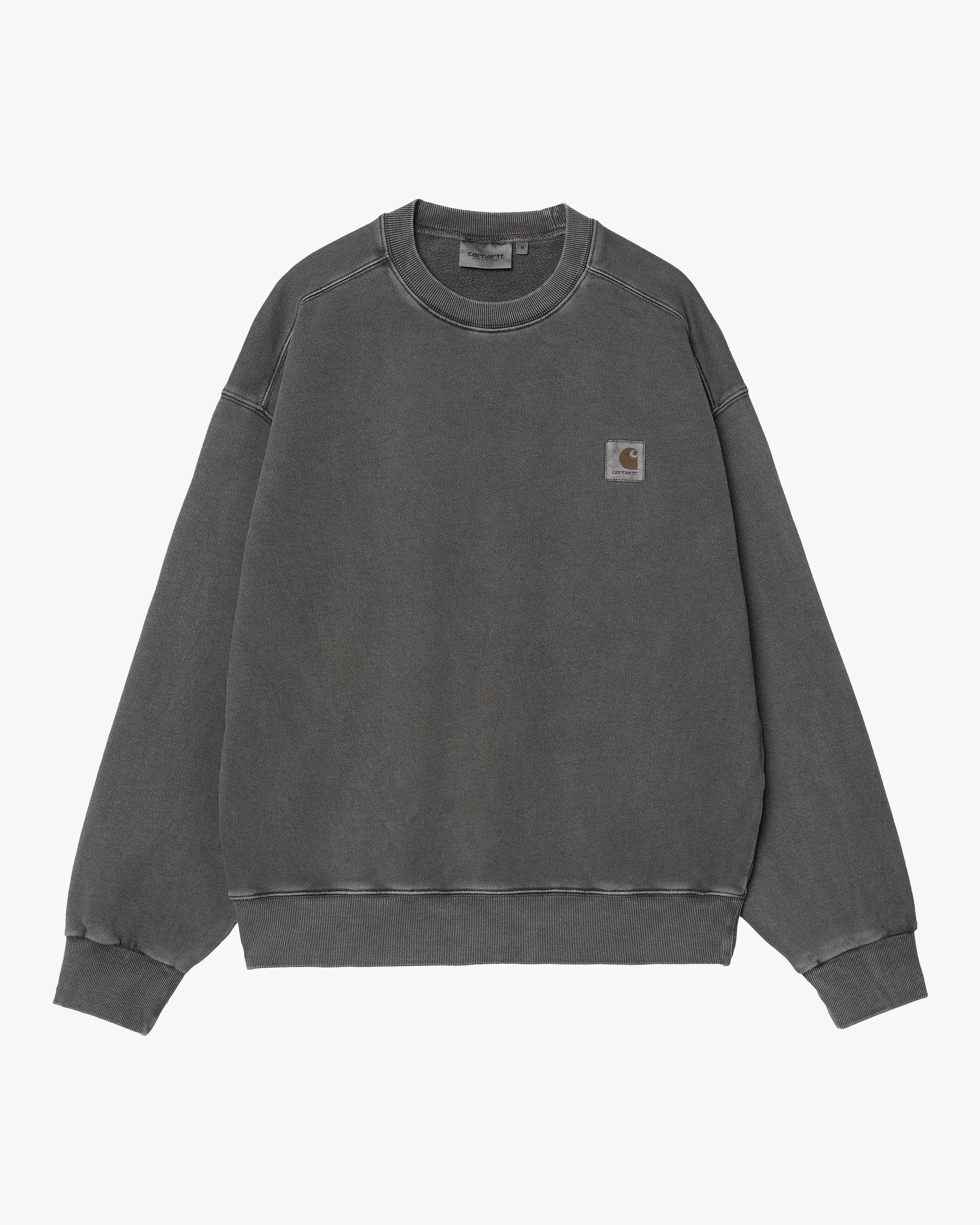 Carhartt WIP Nelson Sweat - Graphite Garment Dyed
