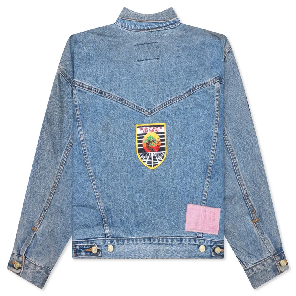 Charlatan Reversible Denim/Baseball Jacket - Indigo