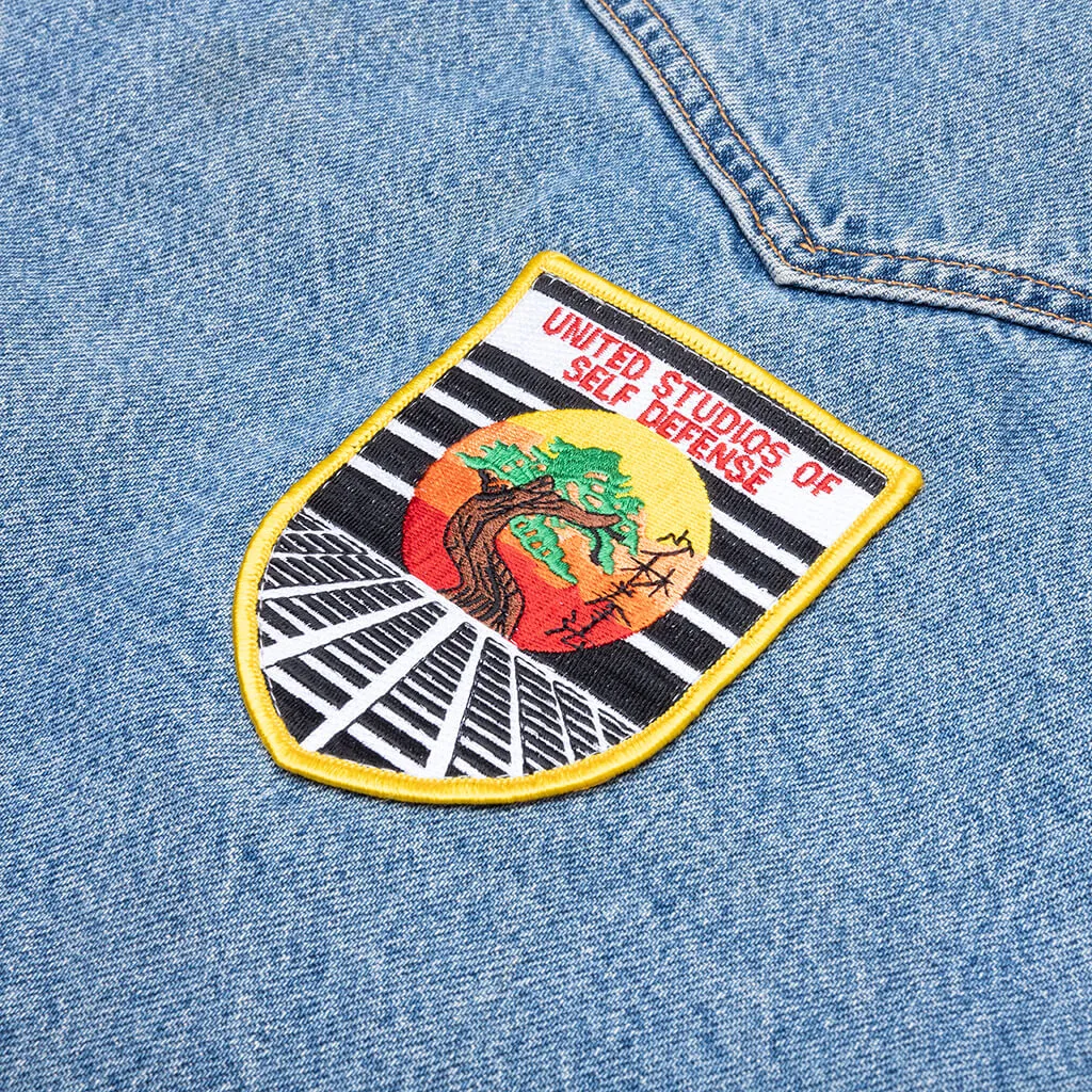 Charlatan Reversible Denim/Baseball Jacket - Indigo