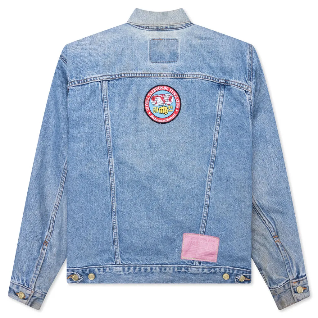 Charlatan Reversible Denim/Baseball Jacket - Indigo