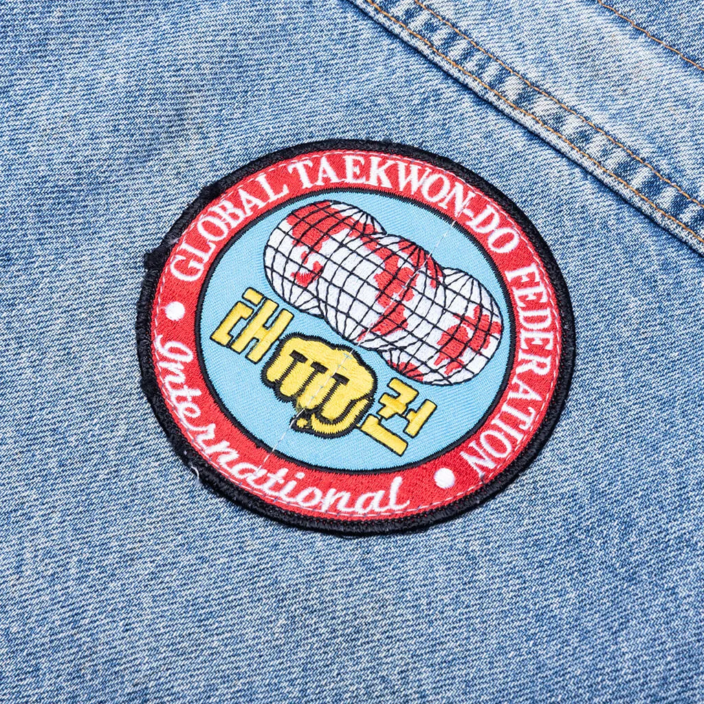 Charlatan Reversible Denim/Baseball Jacket - Indigo