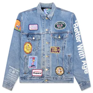 Charlatan Reversible Denim/Baseball Jacket - Indigo
