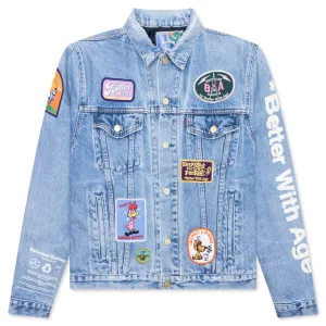 Charlatan Reversible Denim/Baseball Jacket - Indigo