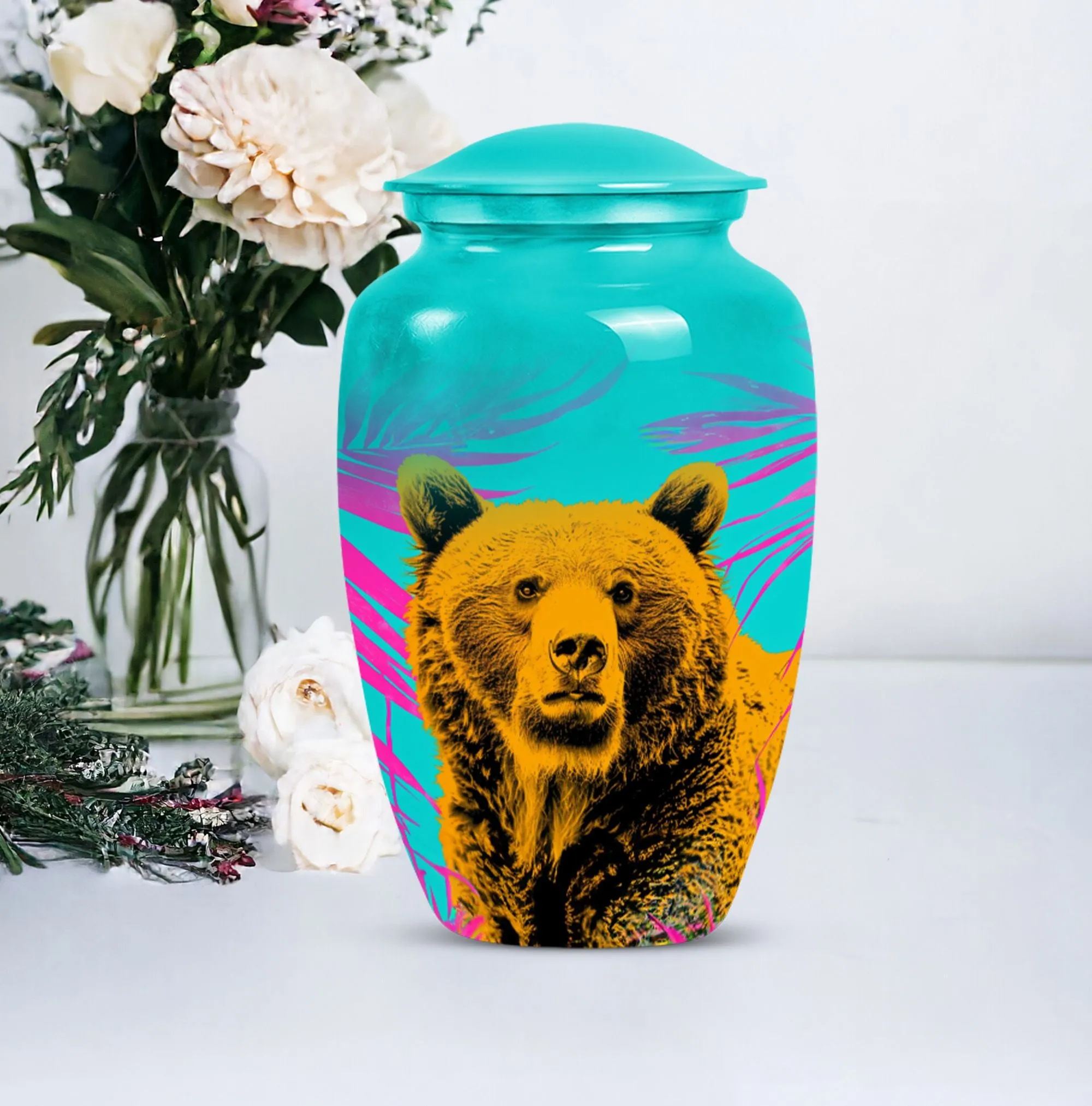 Cherished Remains: Unique Bear Urn for Tender Memories -