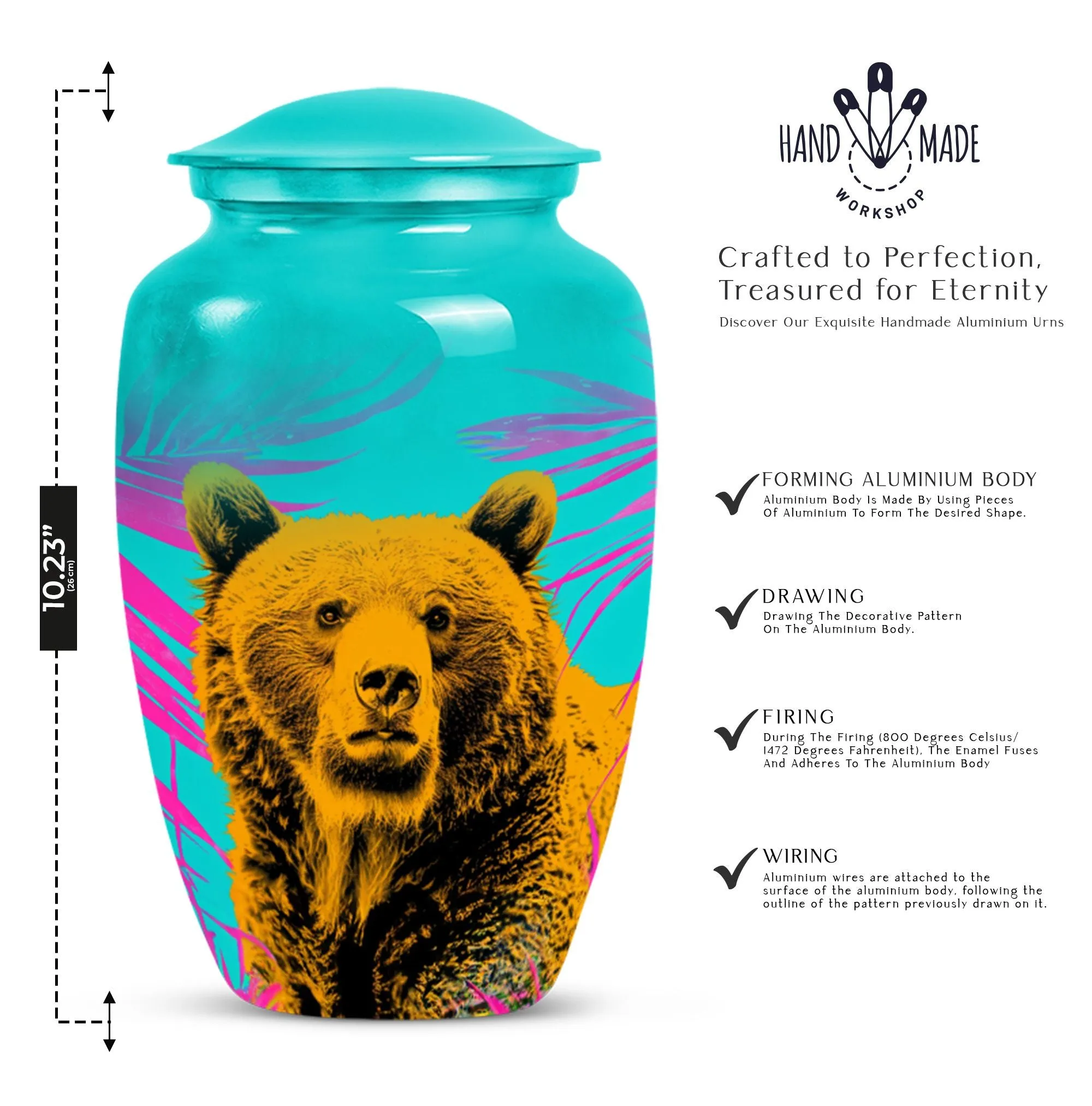 Cherished Remains: Unique Bear Urn for Tender Memories -