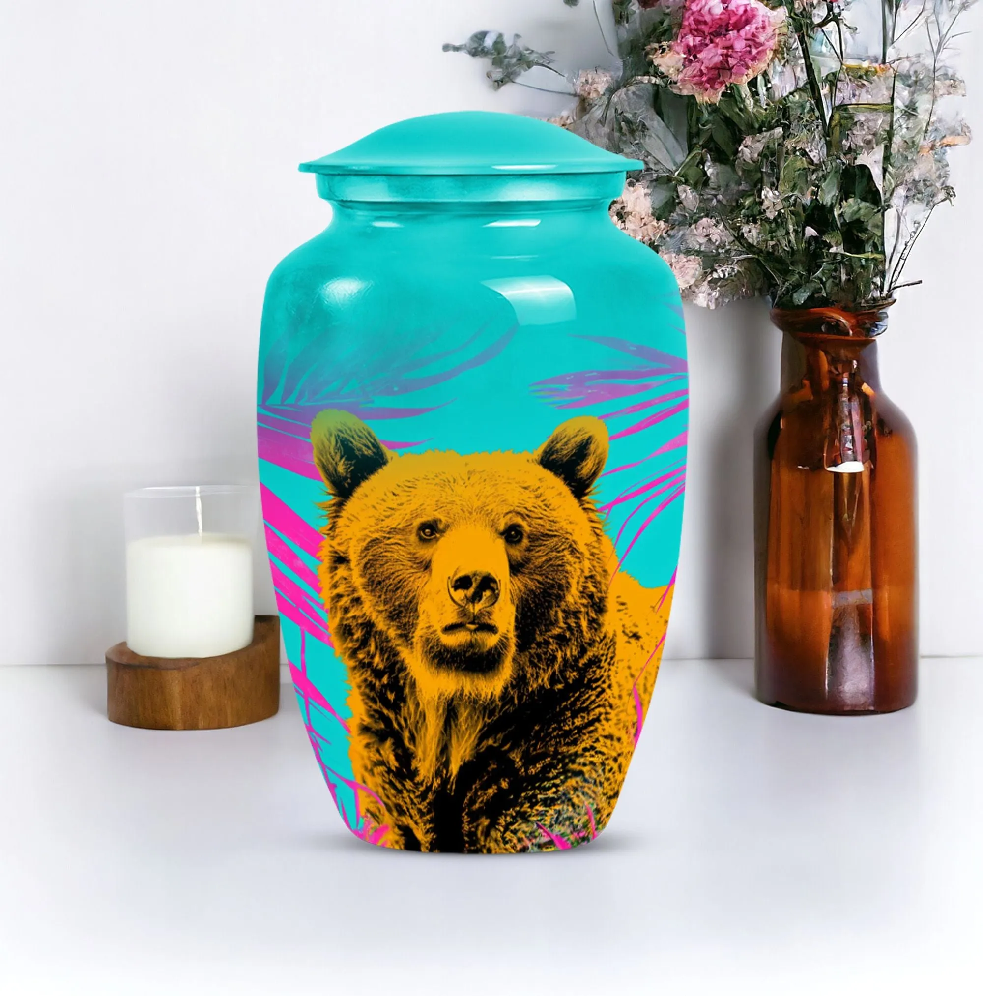 Cherished Remains: Unique Bear Urn for Tender Memories -