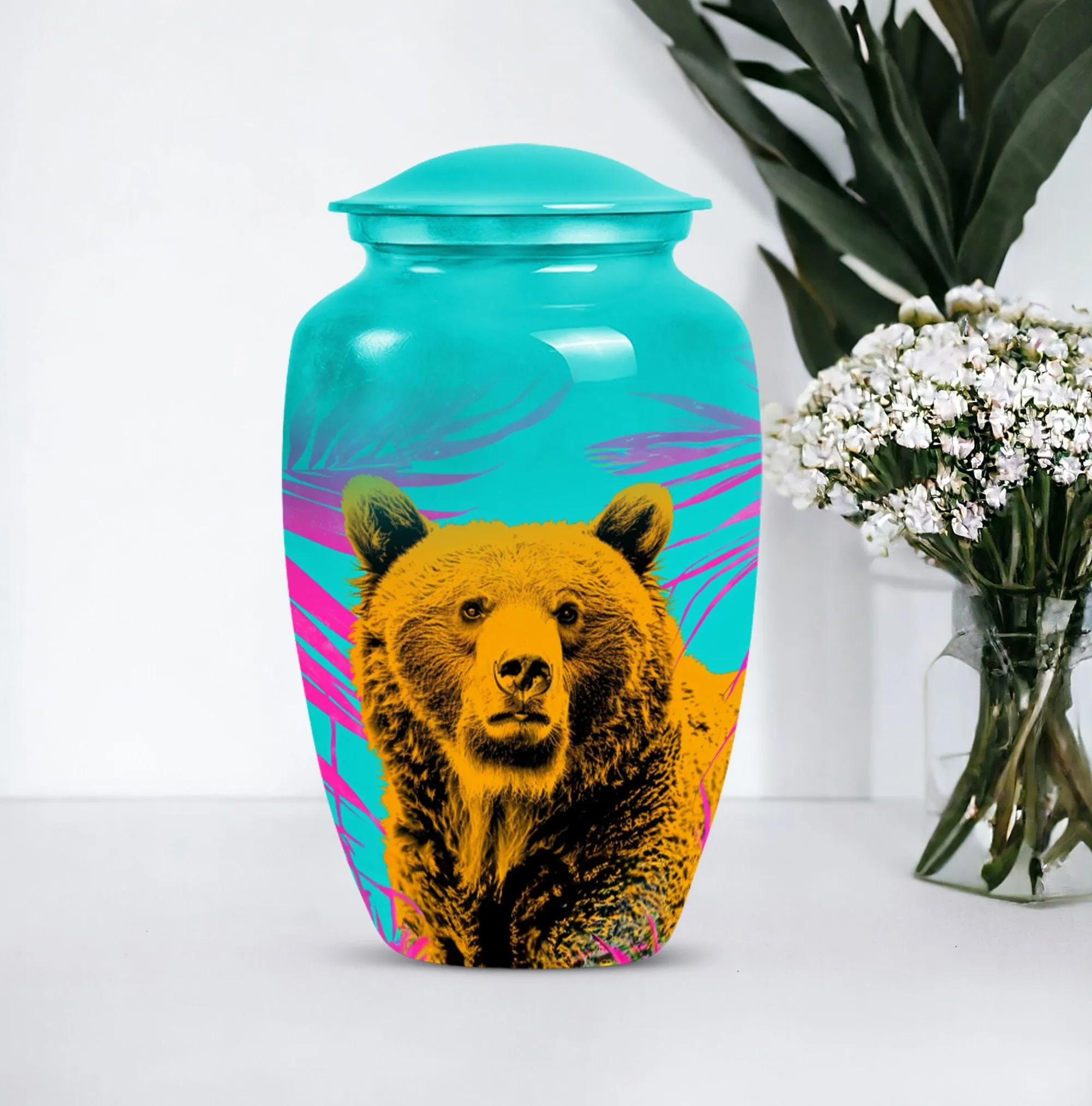 Cherished Remains: Unique Bear Urn for Tender Memories -