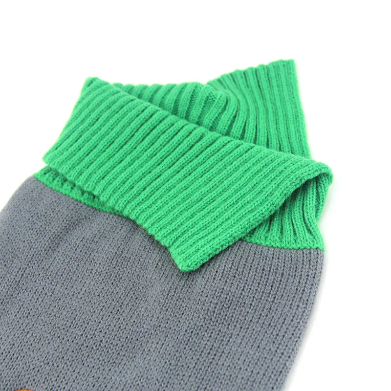 Christmas pet clothes gray-green snowman elk autumn and winter knitted sweater