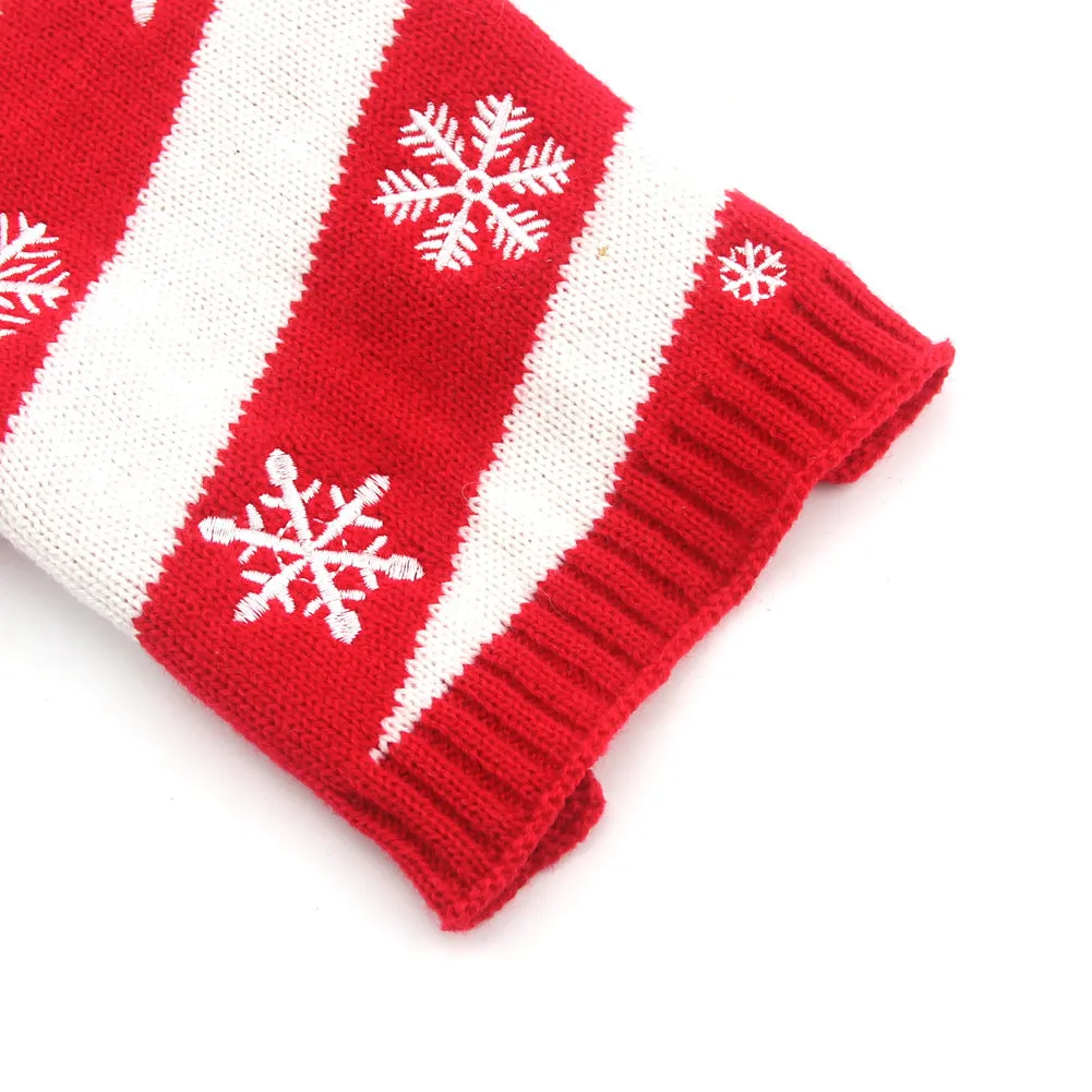 Christmas pet clothes twill snowflake sweater pet clothes puppies large dogs