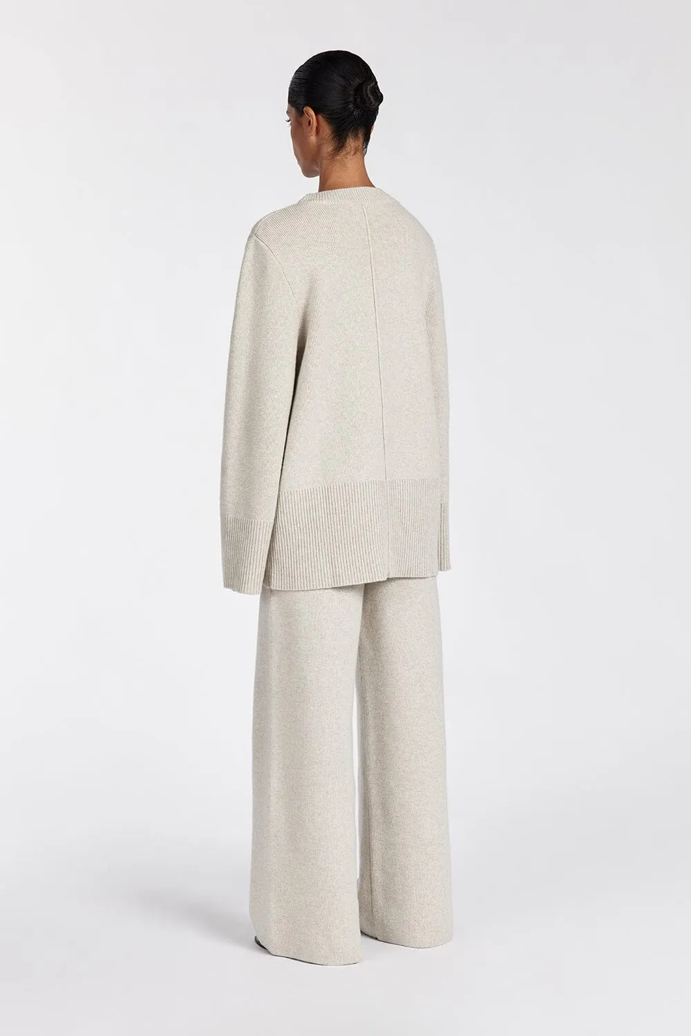 CLEMENCE OAT MARLE KNIT JUMPER