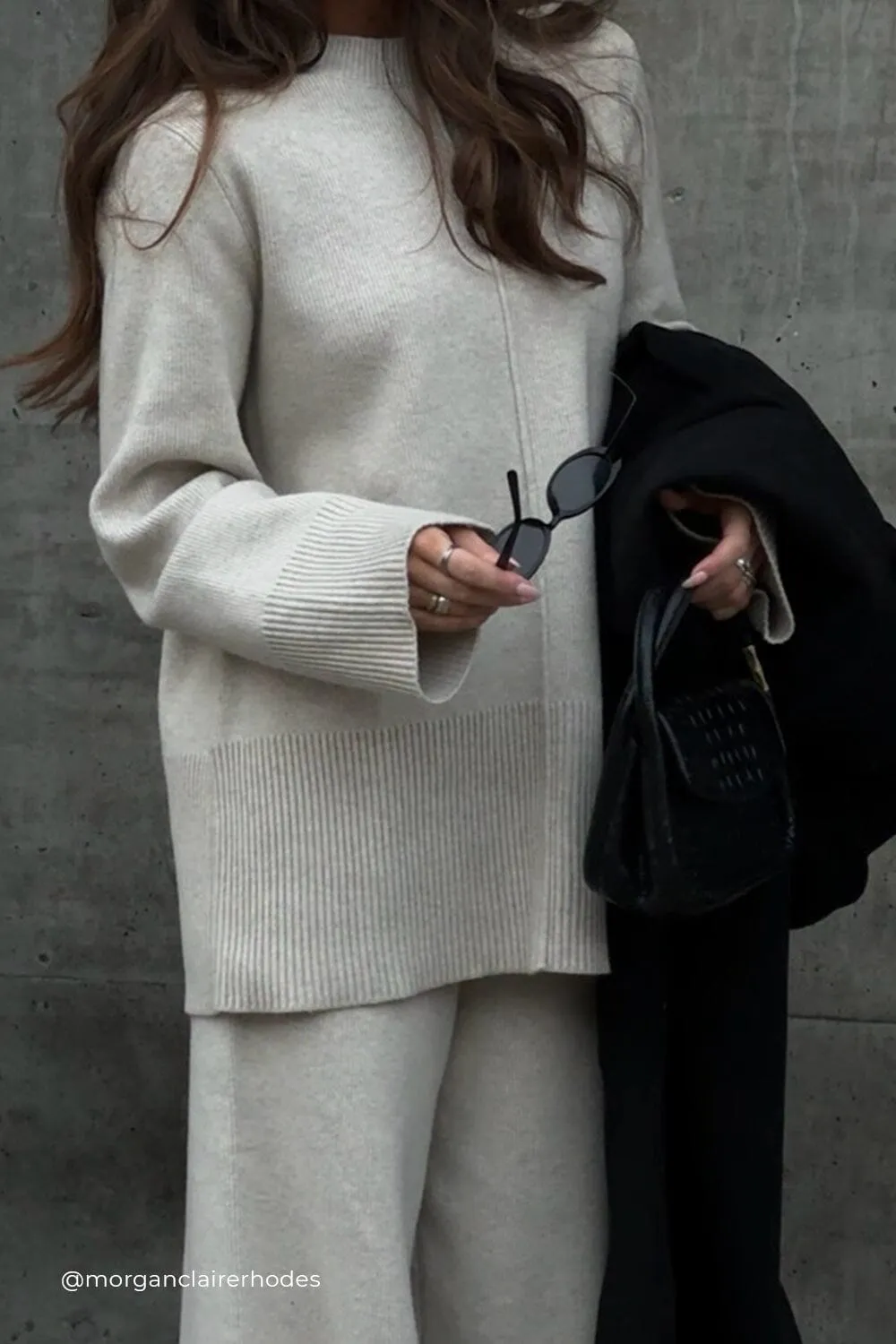 CLEMENCE OAT MARLE KNIT JUMPER