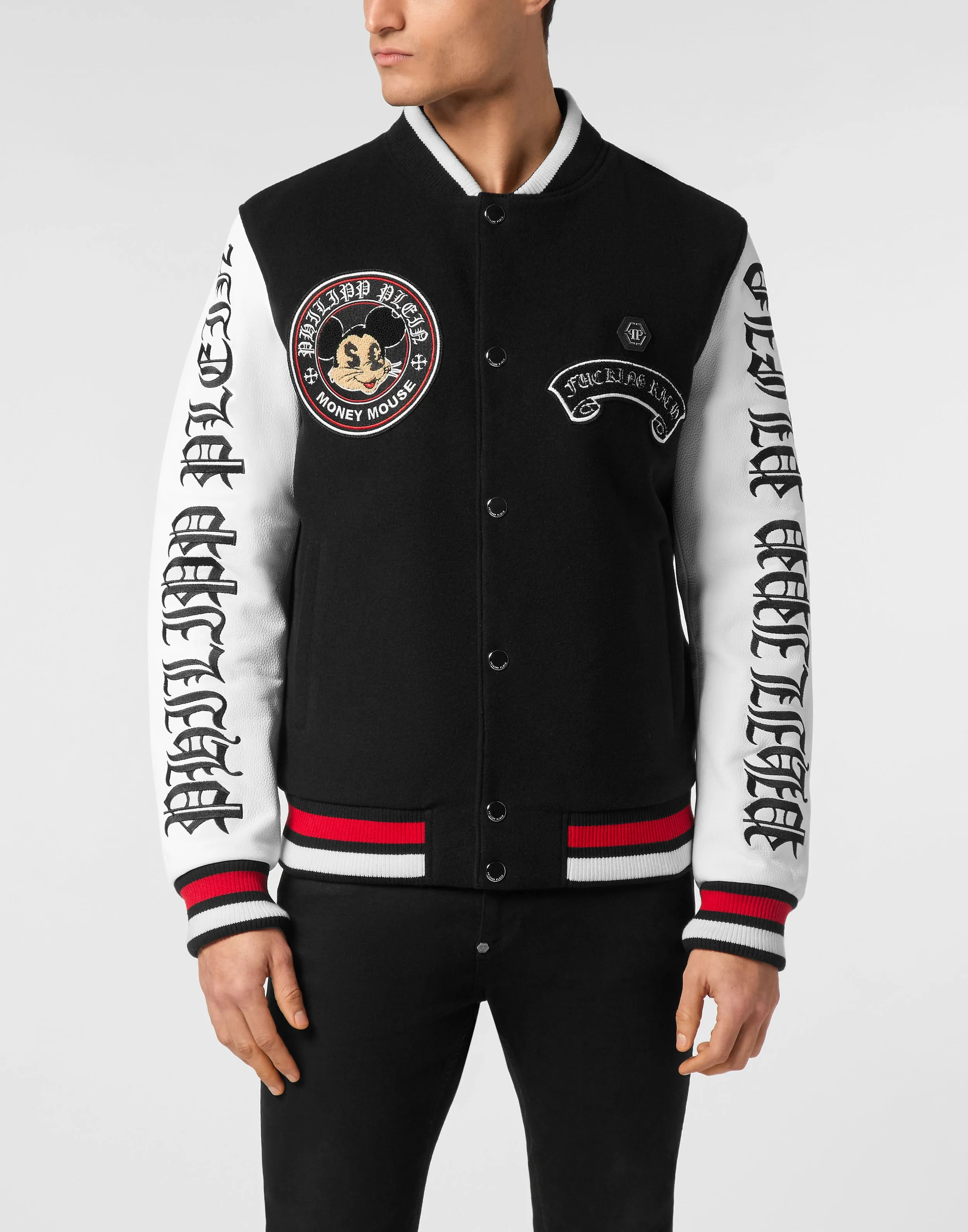 College Bomber Jacket LS Money Mouse