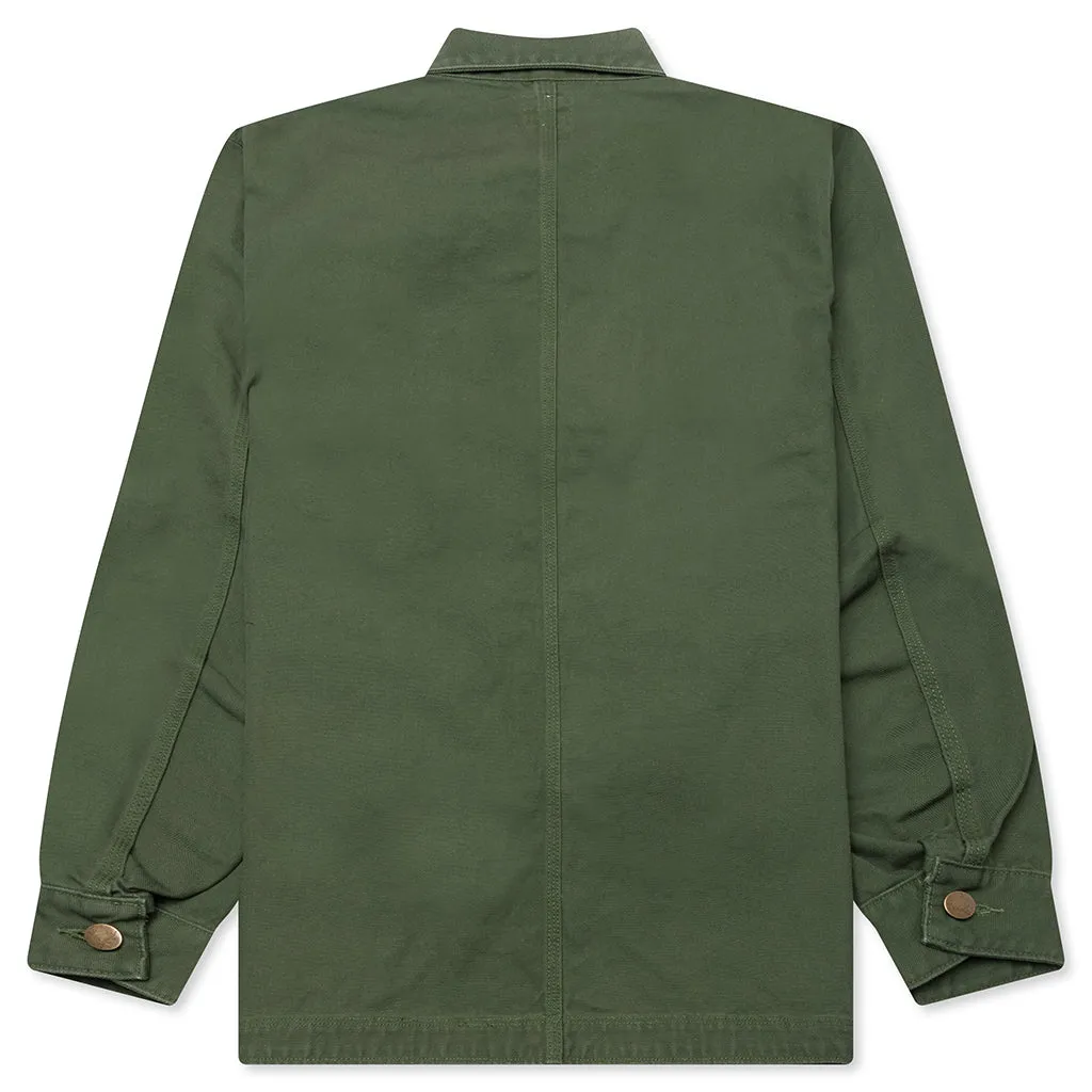 Cotton Canvas Coverall - Moss Green