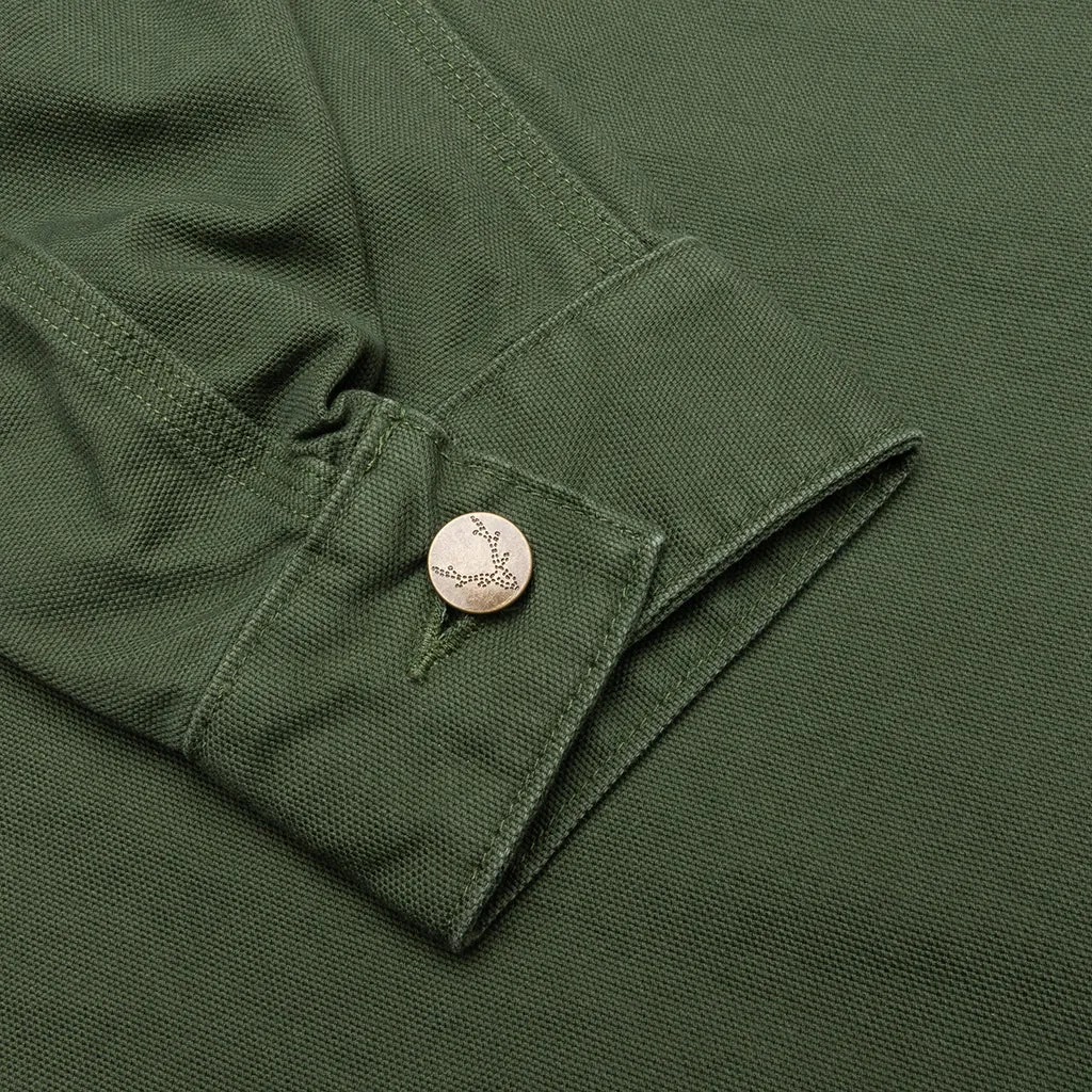 Cotton Canvas Coverall - Moss Green