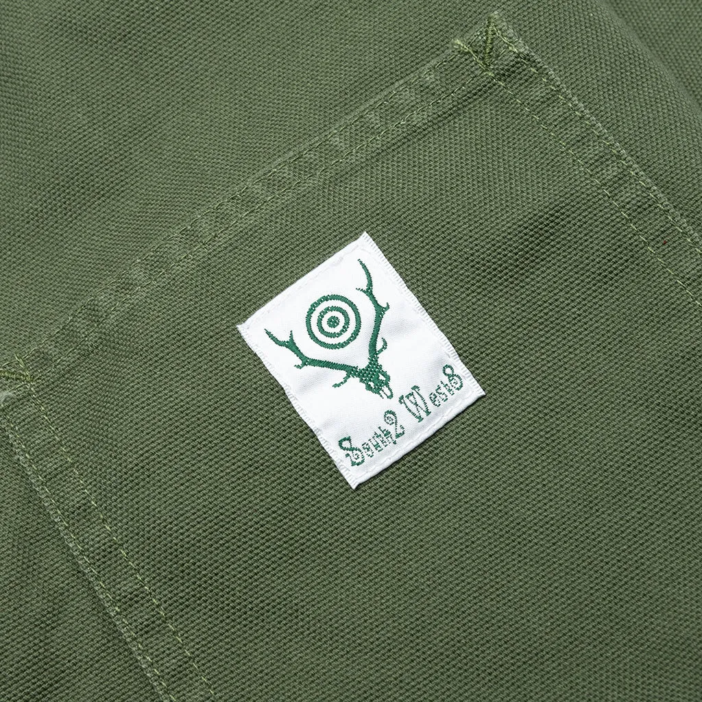 Cotton Canvas Coverall - Moss Green