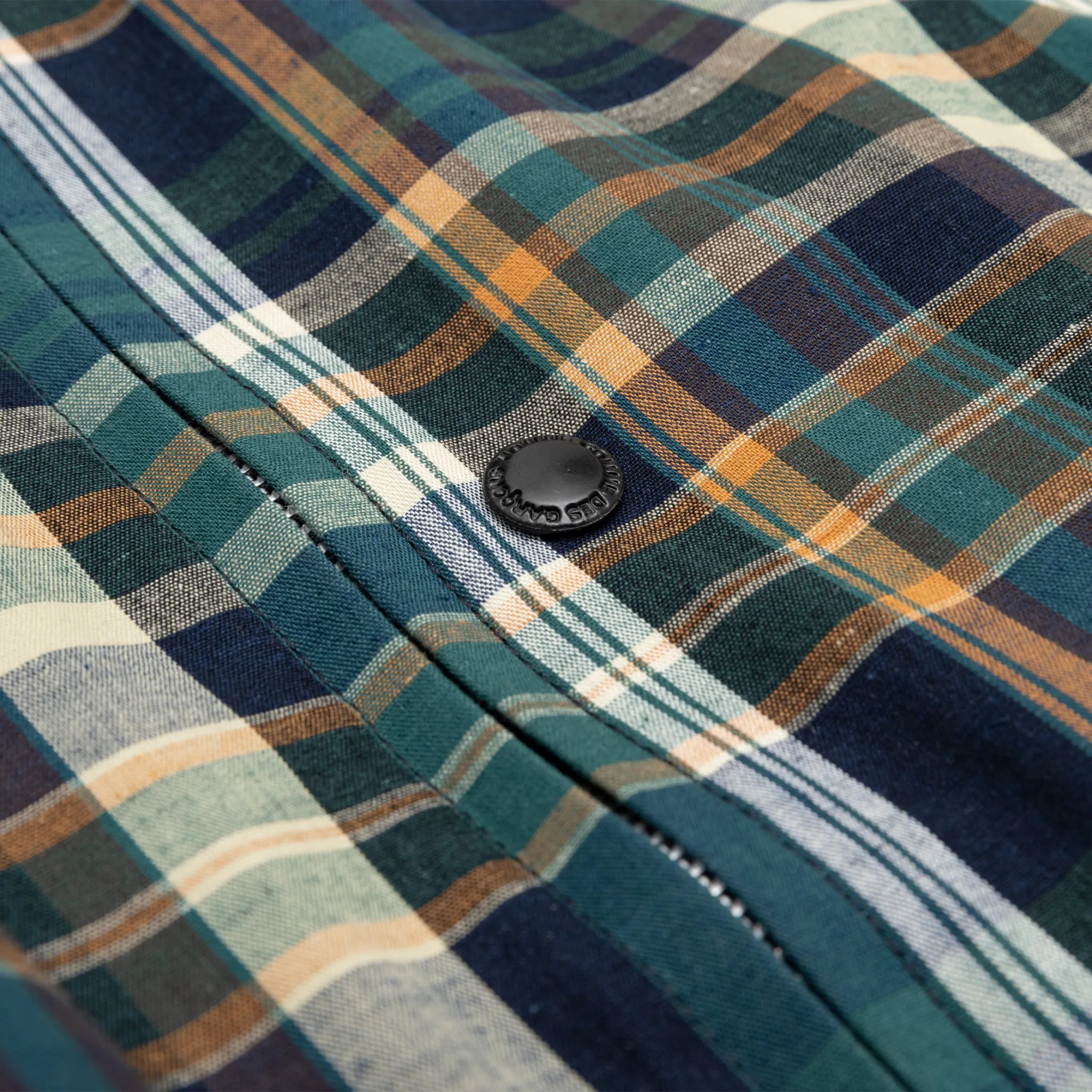 COTTON LINEN CHECK TRIPLE LAYER JACKET