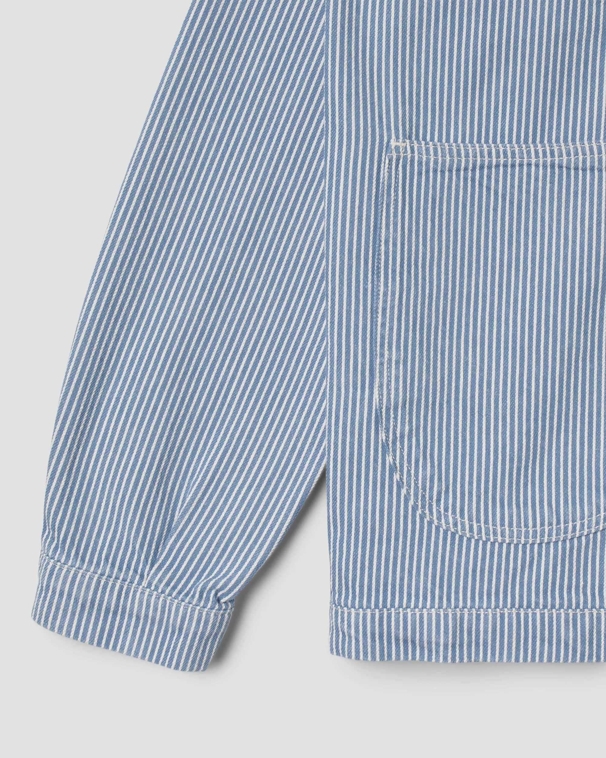 Coverall Jacket (Washed Hickory Stripe)