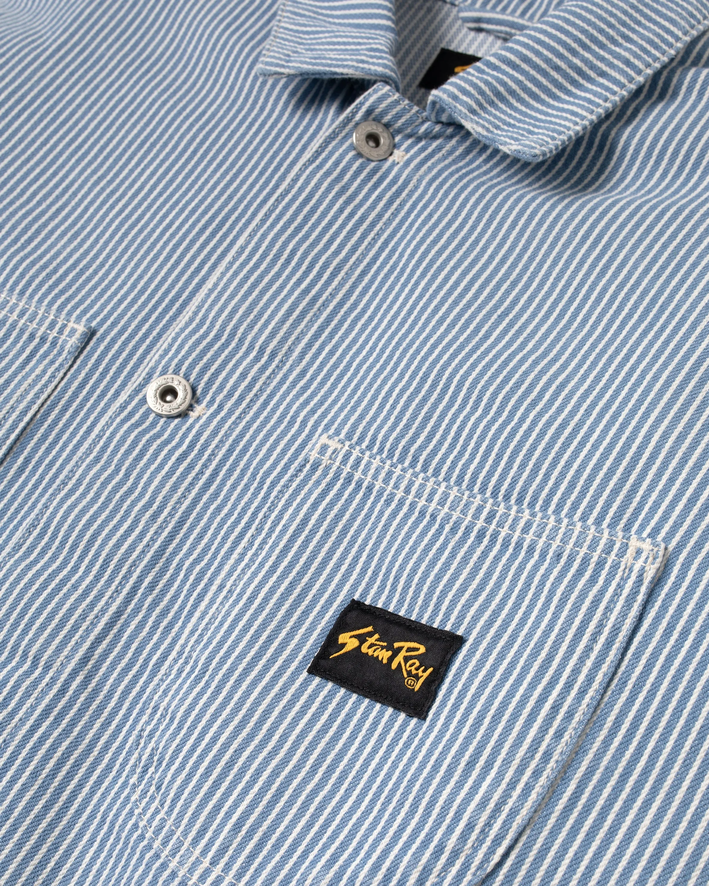 Coverall Jacket (Washed Hickory Stripe)